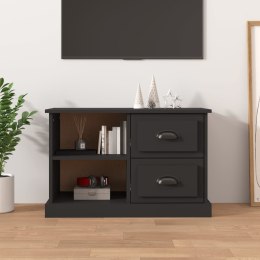 Szafka pod TV, czarna, 73x35,5x47,5 cm, materiał drewnopochodny Lumarko!