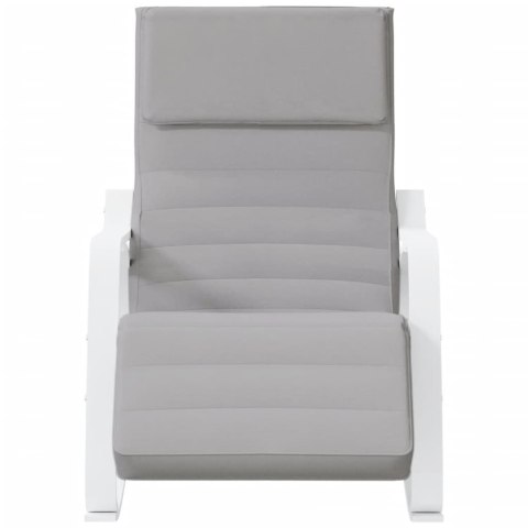 Fotel bujany, jasnoszary, tapicerowany tkaniną Lumarko!