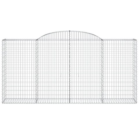 Kosze gabionowe, 12 szt, 300x50x140/160cm, galwanizowane żelazo Lumarko! #