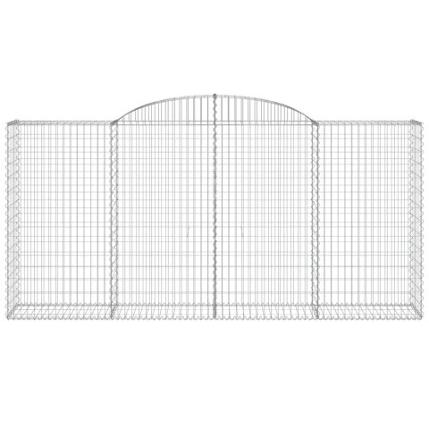 Kosze gabionowe, 13 szt, 300x50x140/160cm, galwanizowane żelazo Lumarko! #