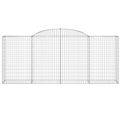 Kosze gabionowe, 15 szt, 300x50x120/140cm, galwanizowane żelazo Lumarko! #