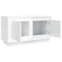 Szafka pod TV, biała, połysk, 80x35x45 cm Lumarko!