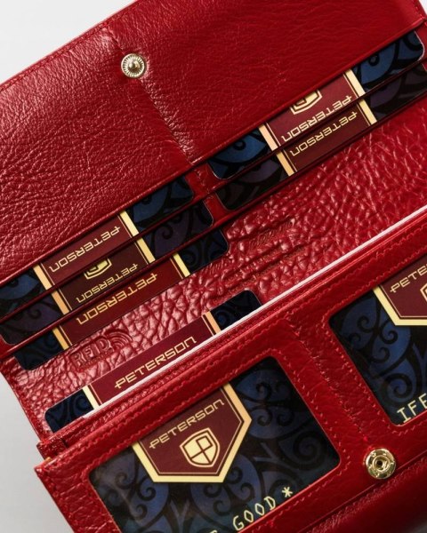 Klasyczny portfel damski ze skóry naturalnej — Peterson Lumarko!