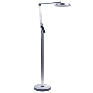 Lampa podłogowa LED srebrna CARINA