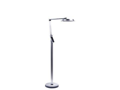 Lampa podłogowa LED srebrna CARINA