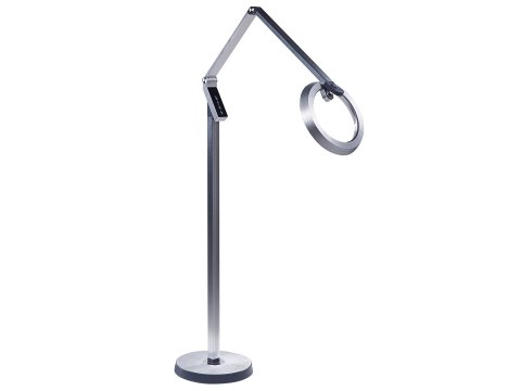 Lampa podłogowa LED srebrna CARINA