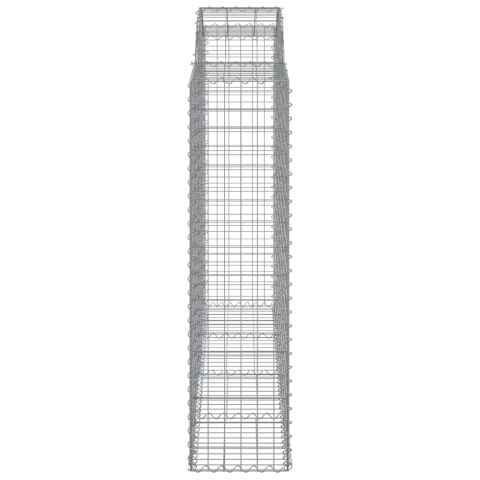 Kosze gabionowe, 5 szt, 200x50x160/180 cm, galwanizowane żelazo Lumarko!