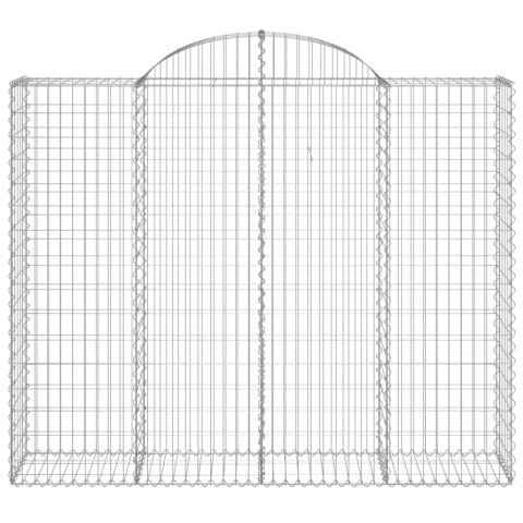 Kosze gabionowe, 8 szt, 200x50x160/180 cm, galwanizowane żelazo Lumarko!