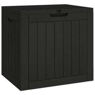 Skrzynia ogrodowa, czarna, 55,5x43x53 cm, polipropylen Lumarko!
