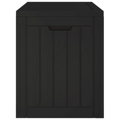 Skrzynia ogrodowa, czarna, 55,5x43x53 cm, polipropylen Lumarko!