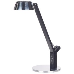 Lampa biurkowa LED z portem USB metalowa srebrna CHAMAELEON Lumarko!