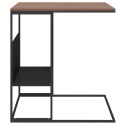 Stolik boczny, czarny, 55x36x59,5 cm, materiał drewnopochodny Lumarko!