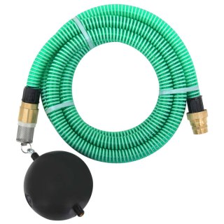 Wąż ssący z mosiężnymi złączkami, 10 m, 25 mm, zielony Lumarko!