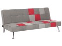 Sofa rozkładana welurowa wielokolorowa patchwork OLSKER Lumarko!