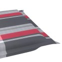 Poduszka na leżak, wzór w czerwoną kratę, 186x58x3 cm Lumarko!