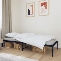 Metalowa rama łóżka, czarna, 75x190 cm Lumarko!