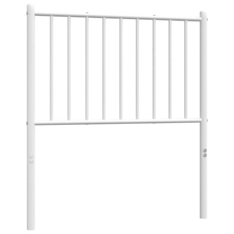 Metalowe wezgłowie, białe, 79,5x3x90 cm Lumarko!