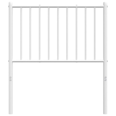 Metalowe wezgłowie, białe, 79,5x3x90 cm Lumarko!