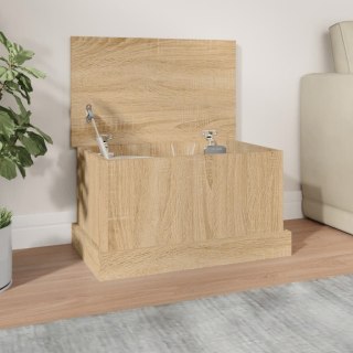 VidaXL Skrzynka do przechowywania dąb sonoma 50x30x28 cm Drewno konstrukcyjne