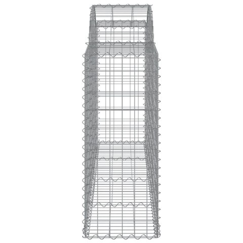 Kosze gabionowe, 14 szt, 200x50x100/120cm, galwanizowane żelazo Lumarko!