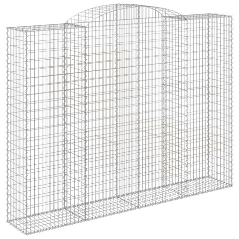 Kosze gabionowe, 2 szt, 300x50x220/240 cm, galwanizowane żelazo Lumarko!