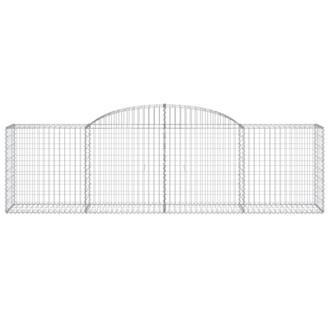 Kosze gabionowe, 20 szt, 300x50x80/100 cm, galwanizowane żelazo Lumarko! #