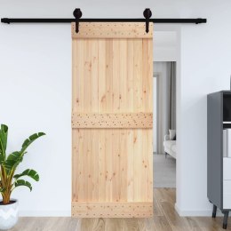 Drzwi przesuwne, 70x210 cm, lite drewno sosnowe Lumarko!