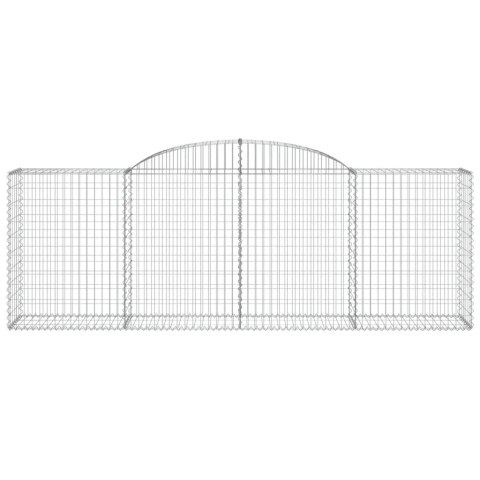 Kosze gabionowe, 15 szt, 300x50x100/120cm, galwanizowane żelazo Lumarko! #