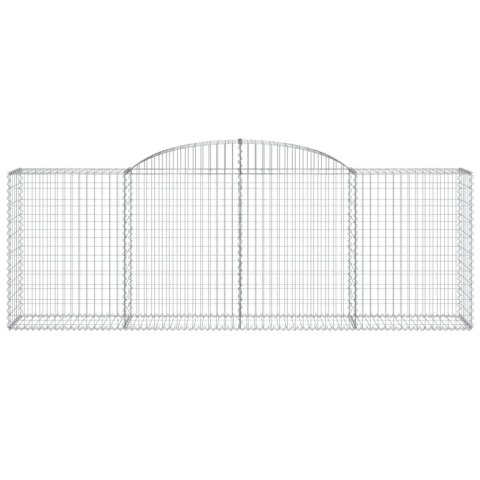 Kosze gabionowe, 2 szt, 300x50x100/120 cm, galwanizowane żelazo Lumarko!