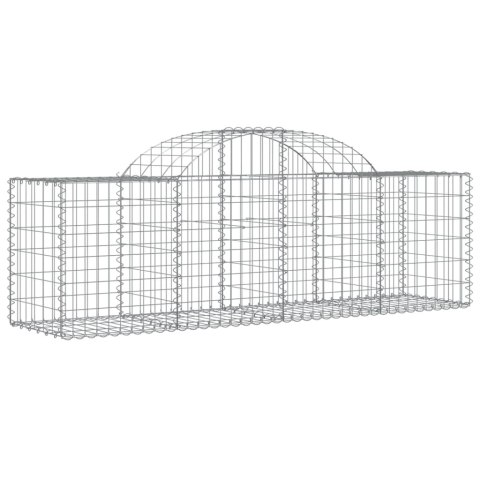 Kosze gabionowe, 6 szt., 200x50x60/80 cm, galwanizowane żelazo Lumarko!