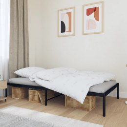 Metalowa rama łóżka, czarna, 100x190 cm Lumarko!