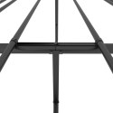 Metalowa rama łóżka, czarna, 150x200 cm Lumarko!