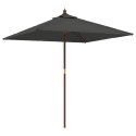 Parasol ogrodowy na drewnianym słupku, antracyt, 198x198x231 cm Lumarko!