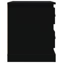 Szafka nocna, czarna, 39x39x47,5 cm, materiał drewnopochodny Lumarko!