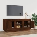 Szafka pod TV, brązowy dąb 102x35x45 cm materiał drewnopochodny Lumarko!