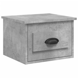 Wisząca szafka nocna, szarość betonu, 41,5x36x28 cm Lumarko!