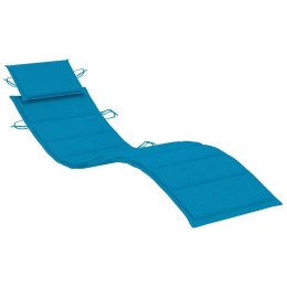 Poduszka na leżak, niebieska, 186x58x3 cm Lumarko!