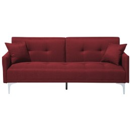 Sofa rozkładana czerwona LUCAN Lumarko!