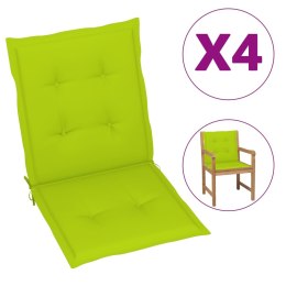 Poduszki na krzesła ogrodowe, 4 szt., jasnozielone, 100x50x3 cm Lumarko!