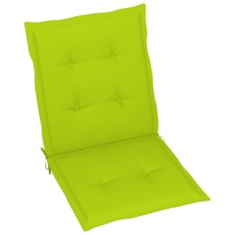 Poduszki na krzesła ogrodowe, 4 szt., jasnozielone, 100x50x3 cm Lumarko!