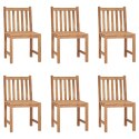 Krzesła ogrodowe z poduszkami, 6 szt., lite drewno tekowe Lumarko!