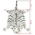 Pluszowy dywanik - tygrys, 144 cm, biały Lumarko!