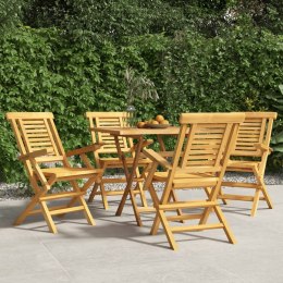 Składane krzesła ogrodowe, 4 szt., 56x63x90 cm, drewno tekowe Lumarko!