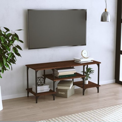 Szafka pod TV, brązowy dąb, 102x35x45,5 cm Lumarko!