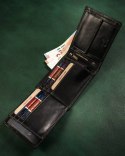 Klasyczny, skórzany portfel męski z systemem RFID — Peterson Lumarko!