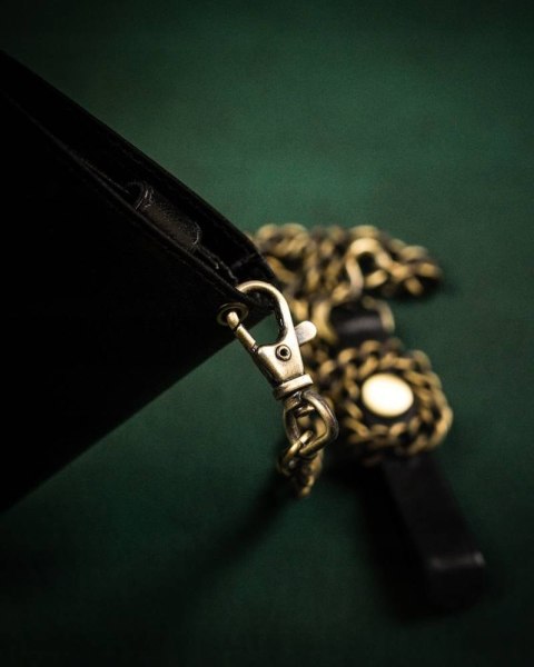 Portfel męski ze skóry naturalnej z łańcuchem — Peterson Lumarko!