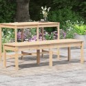 2-osobowa ławka ogrodowa, 159,5x44x45 cm, lite drewno sosnowe Lumarko!