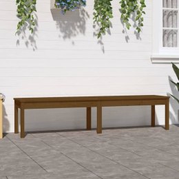 2-osobowa ławka ogrodowa, brązowa, 159,5x44x45 cm, sosnowa Lumarko!