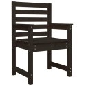 Krzesła ogrodowe, 2 szt., czarne, 60x48x91 cm, lita sosna Lumarko!