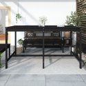 Stół ogrodowy, czarny, 203,5x90x110 cm, drewno sosnowe Lumarko!